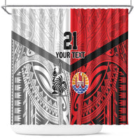 New Caledonia-Tahiti Football Custom Shower Curtain Together Go Champions