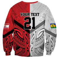 New Caledonia-Tahiti Football Custom Sweatshirt Together Go Champions