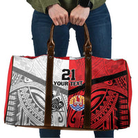 New Caledonia-Tahiti Football Custom Travel Bag Together Go Champions - Polynesian Pride