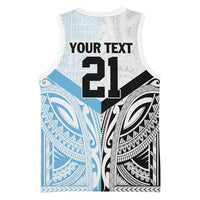 New Zealand-Fiji Football Custom Basketball Jersey Together Go Champions - Polynesian Pride