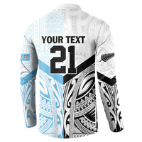 New Zealand-Fiji Football Custom Button Sweatshirt Together Go Champions LT9 - Polynesian Pride