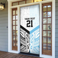 New Zealand-Fiji Football Custom Door Cover Together Go Champions - Polynesian Pride