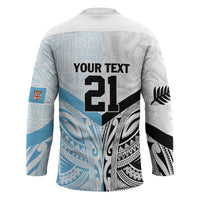 New Zealand-Fiji Football Custom Hockey Jersey Together Go Champions - Polynesian Pride