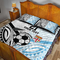New Zealand-Fiji Football Custom Quilt Bed Set Together Go Champions