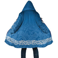 New Zealand Nurses Week Cloak Maori Kowhaiwhai Blue Tribal LT9 Unisex Blue - Polynesian Pride