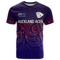 New Zealand Auckland Cricket T Shirt Maori Traditional Ethnic Style LT9 Gradient - Polynesian Pride