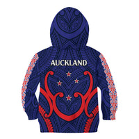 New Zealand Auckland Cricket Kid Hoodie Polynesian with Maori Koru LT9 - Polynesian Pride