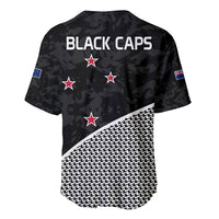 New Zealand Cricket Baseball Jersey Black Cap Sporty Style No1 LT9 - Polynesian Pride