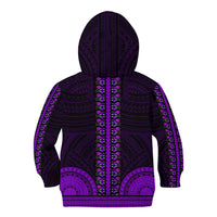 African Dashiki Kid Hoodie With Polynesian Pattern - Purple LT9 - Polynesian Pride