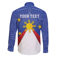 Personalized Pilipinas Eight-Rayed Sun Family Matching Mermaid Dress and Hawaiian Shirt Philippines Map With Polynesian Style