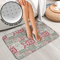 Mele Kalikimaka Hawaii Christmas Bathroom Set Aloha Spirit with Hawaiian Quilt Pattern - Polynesian Pride