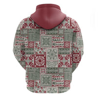 Mele Kalikimaka Hawaii Christmas Hoodie Aloha Spirit with Hawaiian Quilt Pattern - Polynesian Pride