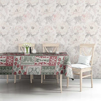 Mele Kalikimaka Hawaii Christmas Tablecloth Aloha Spirit with Hawaiian Quilt Pattern - Polynesian Pride