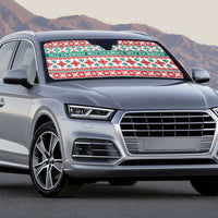 Mele Kalikimaka Hawaii Christmas Auto Sun Shade Hawaiian Quilt Pattern Style - Polynesian Pride