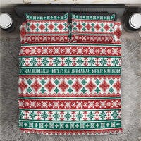 Mele Kalikimaka Hawaii Christmas Bedding Set Hawaiian Quilt Pattern Style - Polynesian Pride