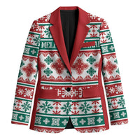 Mele Kalikimaka Hawaii Christmas Blazer Hawaiian Quilt Pattern Style - Polynesian Pride