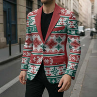 Mele Kalikimaka Hawaii Christmas Blazer Hawaiian Quilt Pattern Style - Polynesian Pride