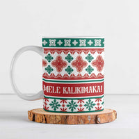 Mele Kalikimaka Hawaii Christmas Ceramic Mug Hawaiian Quilt Pattern Style - Polynesian Pride