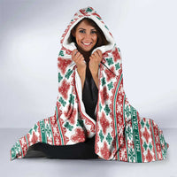 Mele Kalikimaka Hawaii Christmas Hooded Blanket Hawaiian Quilt Pattern Style - Polynesian Pride