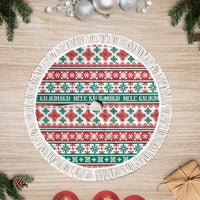 Mele Kalikimaka Hawaii Christmas Tree Skirt Hawaiian Quilt Pattern Style - Polynesian Pride