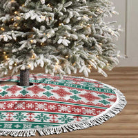 Mele Kalikimaka Hawaii Christmas Tree Skirt Hawaiian Quilt Pattern Style - Polynesian Pride