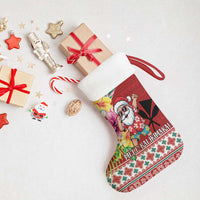 Santa Surf Mele Kalikimaka Personalized Christmas Stocking Aloha Tropical Christmas Vibes - Polynesian Pride