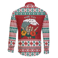 Shaka Sign Skull Mele Kalikimaka Personalized Family Matching Off Shoulder Short Dress and Hawaiian Shirt Hawaiian Quilt Pattern - Polynesian Pride