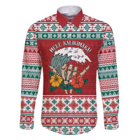 Shaka Sign Skull Mele Kalikimaka Personalized Family Matching Summer Maxi Dress and Hawaiian Shirt Hawaiian Quilt Pattern - Polynesian Pride