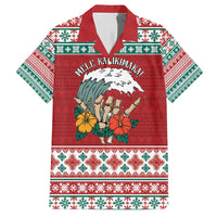 Shaka Sign Skull Mele Kalikimaka Personalized Hawaiian Shirt Hawaiian Quilt Pattern - Polynesian Pride