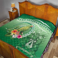 Norfolk Parakeet Tropical Quilt Norfolk Island Tribal Pattern
