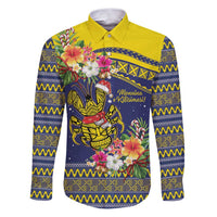 Monuina e Kilisimasi Niue Christmas Family Matching Puletasi and Hawaiian Shirt Niuean Tribal Pattern