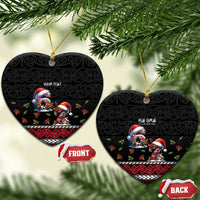 Aotearoa Six Seven Personalized Ceramic Ornament New Zealand Funny Christmas - Polynesian Pride