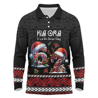 Aotearoa Six Seven Personalized Long Sleeve Polo Shirt New Zealand Funny Christmas - Polynesian Pride