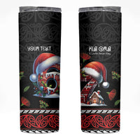 Aotearoa Six Seven Personalized Skinny Tumbler New Zealand Funny Christmas - Polynesian Pride