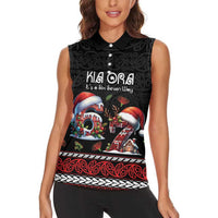 Aotearoa Six Seven Personalized Women Sleeveless Polo Shirt New Zealand Funny Christmas - Polynesian Pride