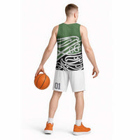 Green Fern New Zealand Kowhai Ngutukak Basketball Jersey - Polynesian Pride