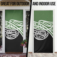Green Fern New Zealand Kowhai Ngutukak Door Cover - Polynesian Pride