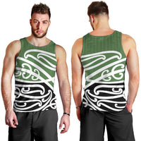 Green Fern New Zealand Kowhai Ngutukak Men Tank Top - Polynesian Pride