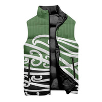 Green Fern New Zealand Kowhai Ngutukak Sleeveless Puffer Jacket - Polynesian Pride