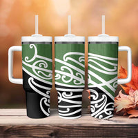 Green Fern New Zealand Kowhai Ngutukak Tumbler With Handle - Polynesian Pride