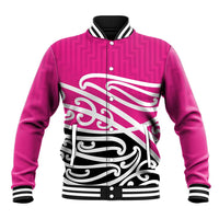 All Pink New Zealand Kowhai Ngutukak Baseball Jacket - Polynesian Pride