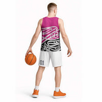 All Pink New Zealand Kowhai Ngutukak Basketball Jersey - Polynesian Pride