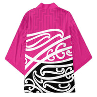 All Pink New Zealand Kowhai Ngutukak Kimono - Polynesian Pride