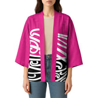 All Pink New Zealand Kowhai Ngutukak Kimono - Polynesian Pride
