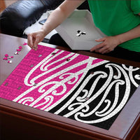 All Pink New Zealand Kowhai Ngutukak Puzzle - Polynesian Pride