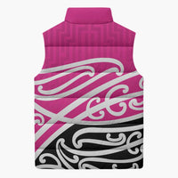 All Pink New Zealand Kowhai Ngutukak Sleeveless Puffer Jacket - Polynesian Pride