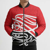 All Red New Zealand Kowhai Ngutukak Bomber Puffer Jacket - Polynesian Pride