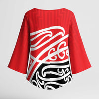 All Red New Zealand Kowhai Ngutukak Kimono Sleeve Blouse - Polynesian Pride