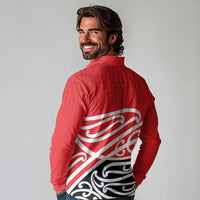 All Red New Zealand Kowhai Ngutukak Long Sleeve Polo Shirt - Polynesian Pride