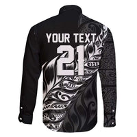 New Zealand Lawn Bowls Custom Family Matching Short Sleeve Bodycon Dress and Hawaiian Shirt Black Maori Warrior Tribal Silver Fern LT9 - Polynesian Pride